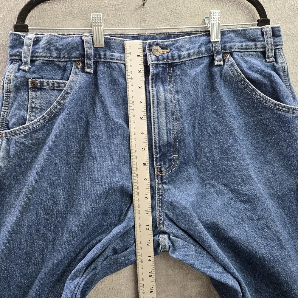 Dickies Men Jeans‎ 36X34 Blue Denim Carpenter Logo 32